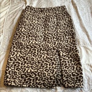 Leopard Print Pencil Skirt